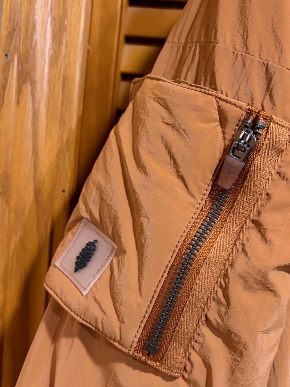 Free People outpost Bomber Jacket Cider / Rust Brown - Picture 3 of 4